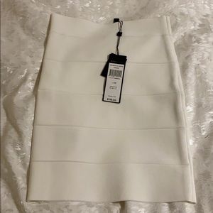 NWT BCBG Maxazria White Bandage Skirt